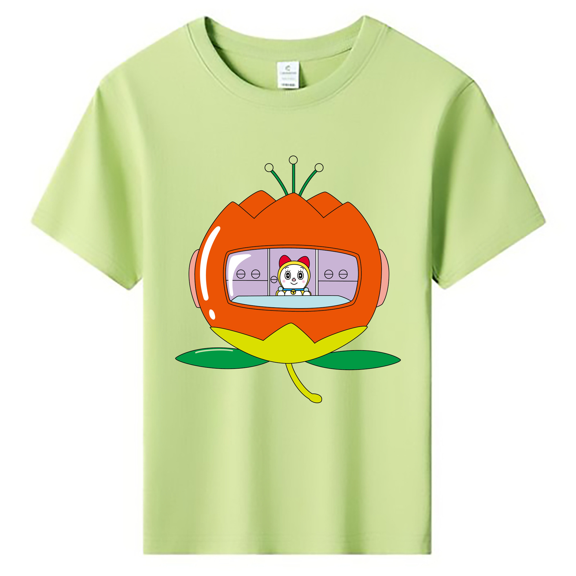 （画像用） ドラえもん ドラミ Doraemon Dorami 綿100％キッズTシャツ（フロントプリント）